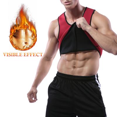 China Custom Logo QUICK DRY Neoprene Body Shaper Waist Trimmer Sauna Sweat Vest For Man for sale