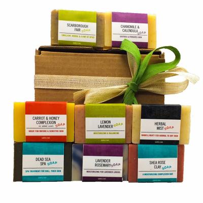 China ANTISEPTIC Handmade Organic Essential Oils Bath Soap Gift Set for sale