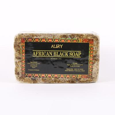 China ANTISEPTIC Natural Organic Face Acne Treatment Raw African Black Soap for sale