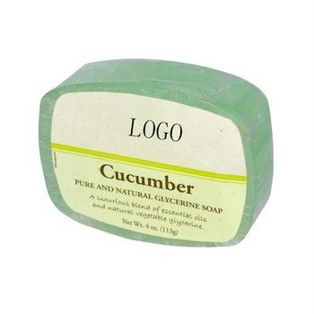 China Pure & Natural ANTISEPTIC Private Label Bar Cucumber Glycerin Soap for sale