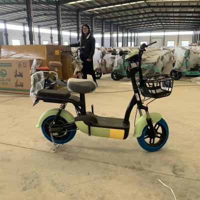 China Popular cheap carbon fiber green color 14 inch fat tire e bike 350w 48v electric electric bicycle for sale