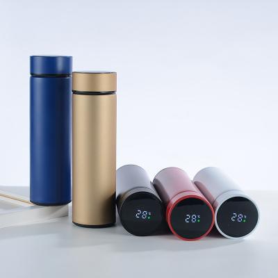 China Sustainable Insulation Mug Upright Temperature Show Stainless Steel Smart Fashion Customized Modern Desktop Support Other Drinkware 500ml for sale