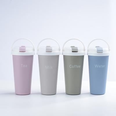 China Quality Guarantee Modern Thermos Straw Portable Simple European Coffee Mug for sale