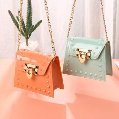 China Cross 2021 mini - body jelly bag fashion new arrival girl jelly handbag toddler jelly lady bag coin purse lady bag for sale