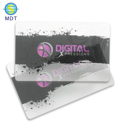 China High Quality Customized Transparent Business Card MDT J27 PVC Transparent Business Card for sale