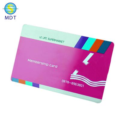 China Advertising O Mdt Plastic PVC Business Card Gift Certificate Promotion for sale