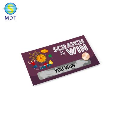 China Plastic PVC PET ABS MDT A Scratch Cards Line Board Promotion for sale