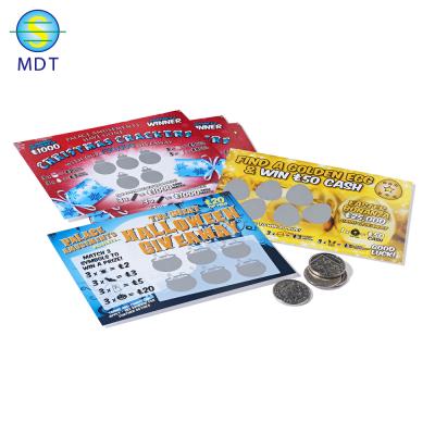 China Plastic PVC PET ABS MDT O Scratch Off Cards PVC Card Promotion for sale