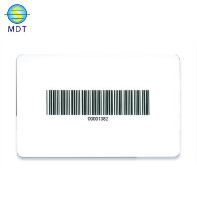 China Waterproof And Durable PVC Loyalty Card Plastic MDT O Barcode Card PROMOTION for sale