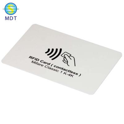 China Durable Plastic MdtO PVC Rfid Card Blank Visa Credit Card Size for sale