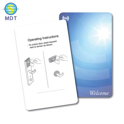 China Durable Blank SMdt Smart Card Rfid PVC Visa Credit Card Size for sale