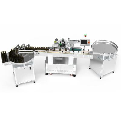 China Professional Round Tin Can Beverage Wrap Around Label Applicator Labeling Machine for sale