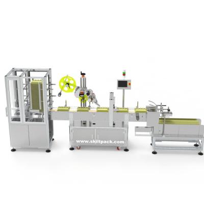 China Automatic Beverage Sticker Labeling Machine For Egg Cartons Tray for sale