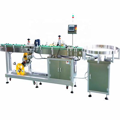 China The CLOTHING Automatic Bottle Bottom And Side Surface Labeling Machine Maker for sale