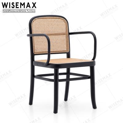 China High quality WISEMAX MEUBLES restaurant wooden dining chair furniture high quality wooden cafe chair for sale