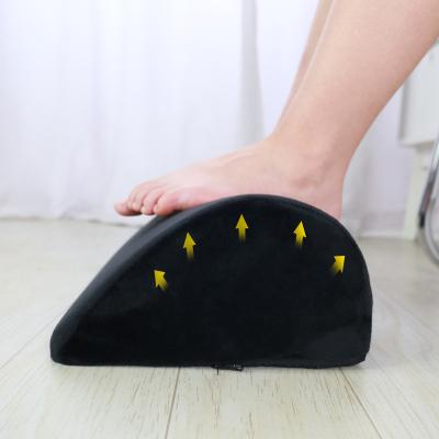 China 2021 Anti-Static Semicircle Design Memory Foam Leg Foot Support Function Pillow for Office Home Writing Long Time Seating Foot Rest Cushion for sale