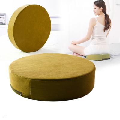 China Anti-Static Yoga Cushion For Meditation Non-Slip Suede Customized Round Yoga Mat Exercise And Relax Cushion for sale