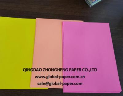 China Anti Curl Color A4 Bond Paper Sheet Paper Or Color Papel Roll for sale