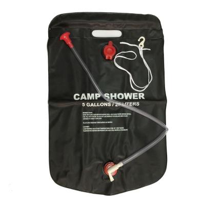 China Durable Amazon Hot Sale 20L Solar Shower Outdoor Camping Bathing Bathing Hot Water Bag for sale