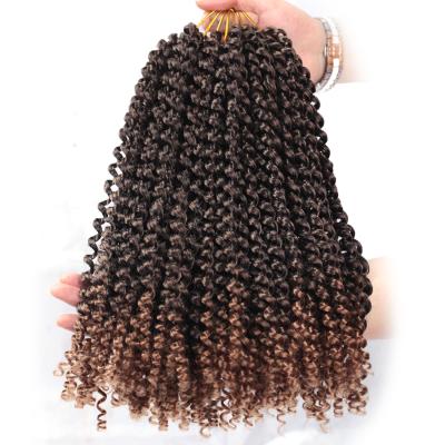 China High Quality Low Temperature Fiber Fire Resistance Water Wave Passion Twist Crochet Hair Extensions Long Braids for sale