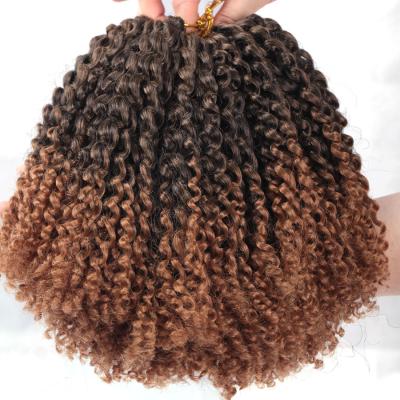 China Wholesale Low Temperature Fiber Fire Resistance Curly Hair Extensions Synthetic Crochet Hair Extensions In Bundles for sale