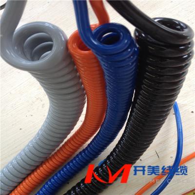 China Spiral Instrument Cable RJ45 And Instrument 8 Cores Spiral Cable for sale