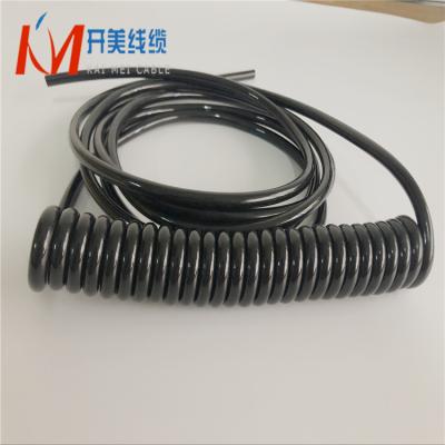 China Electrical Equipment and Instrument Connector Instrument Spiral Cable , 3 Core 8 Core 5 Core Pure Spiral Spring Cable for sale