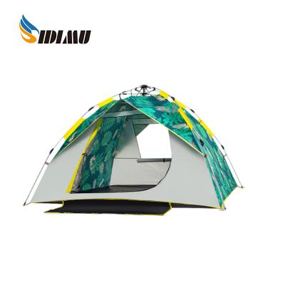 China Extended Type Factory Tent OEM 2-4 Person Two Doors Customizable Outdoor Foldable Tent for sale