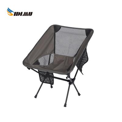 China Outdoor Portable Chair Beach Camping Folding Chair Moon Chair Aluminum Alloy Ultralight Fishing Chair for sale