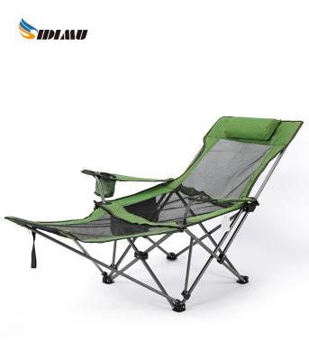 China Furniture Outdoor Folding Chair Portable Beach Bench Camping Backrest Small Fishing Chair Folding Bed Office Lunch Break Lounger for sale