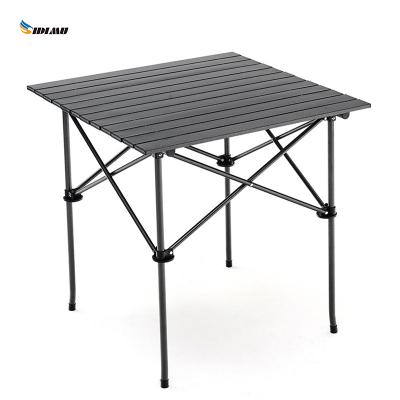 China New Design Aluminum Alloy Folding Table Portable Size Multifunctional Outdoor Camping BBQ Beach Table Outdoor Camping Free Settlement for sale