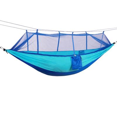 China Easy Portable Mosquito Net Camping Swing Garden Travel Swing Parachute Fabric Bed Outdoor Folding Hanging Hammock for sale