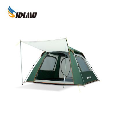 China Extended Type Waterproof Camping Tent Double Layer 3-4 Camping Tents Custom Pop Up Tent for sale