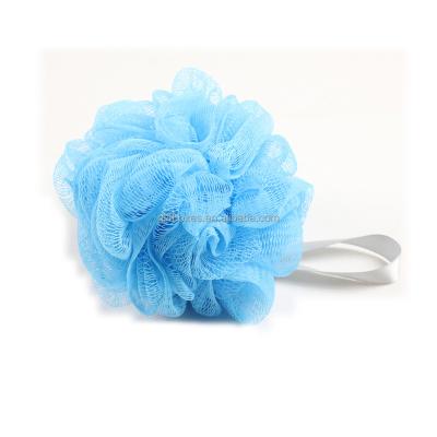 China Super Soft Body Mesh Bath Sponge With Ribbon for sale