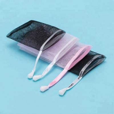 China Promotion Disposable Wholesale Drawstring Net Soap Bag Foaming Reusable Soap Mesh Bag for sale