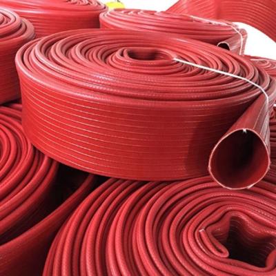 China Pvc/pu/rubber double layer fire hose reel, flexible fire sprinkler hose, 2 inch water hose for sale