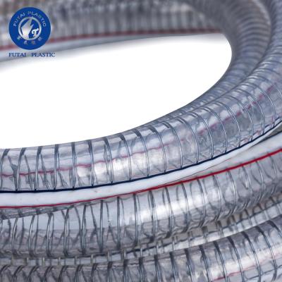 China Transparent Clear Steel Wire Spiral Helix Flexible Hose Soft Water PVC Hose/Tube Conveying for sale