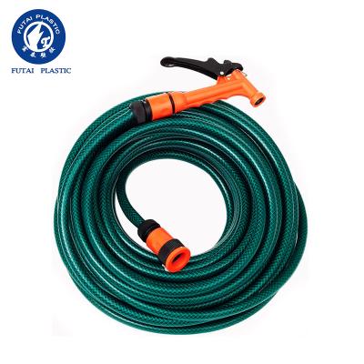 China Adjustable Newest Flexible PVC Fiber Braid Garden Water Hose for sale