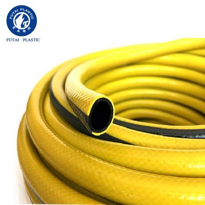 China Conveying New Elastic Water Fiber Hose PVC Garden Water Hose For Irrigation for sale