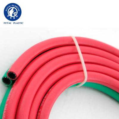 China High Pressure Oxygen PVC Acetylene Plastic Twin PVC Jet Welding Hose For Gas for sale