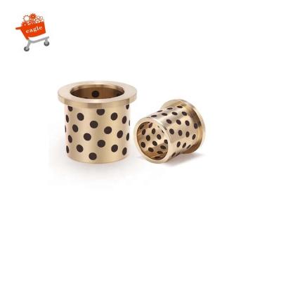 China Factory MPFZ MPFZU Oil Free Bushings Alloy Brass Copper Alloy Shouldered Oilless Bronze Bushing for sale