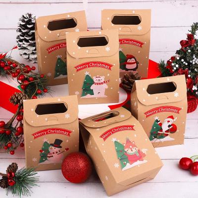 China Recycled Materials Kraft Paper Bags Brown Shopping Paper Bag With Ribbon Handles for sale