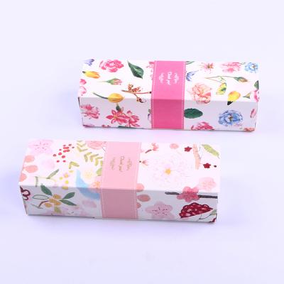 China Recyclable Wholesale Marble Roll Cheese Log Cupcake Packaging Paper Cake Box for sale