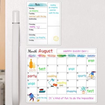 China Form A3 A4 A5 Board Removable Calendar Planner Hot Selling Magnetic Fridge Magnet For Home for sale