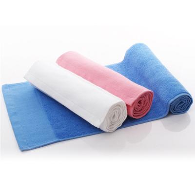 China 100% Custom Sale Beach Fitness Towel Logo Printed Embroidered Super Absorbent Light Weight Soft Quick Dry Hot Compressed Microfiber Cotton Towel for sale