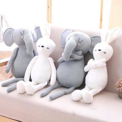 China White Baby Comforter Hot Selling Soft Plush Rabbit Soft Toy For Babies Comfort for sale