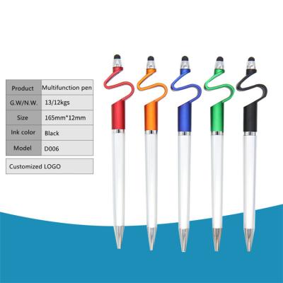 China Promotional Copllent Pen Brand New Arrive Tool Mobile Phone Soft Touch Touch Screen Advertising Pen Office Ballpoint Pen for sale