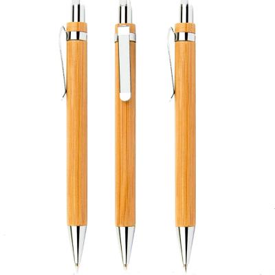 China Outstanding Creative Bamboo Color Tube Tube Bamboo Ballpoint Pen for sale