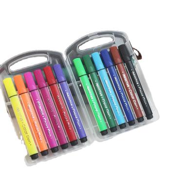 China Colorful Pen Copllent Watercolor Pen Hook Line Marker Set 1.3*12.8cm for sale