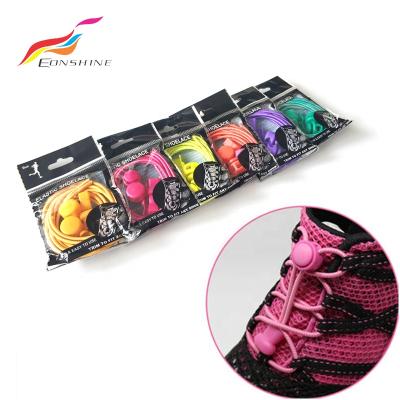 China Round No One Minimum Size Fits All Adult And Children No Elastic Tie Lock Lacing System Shoe Lace Lace for sale